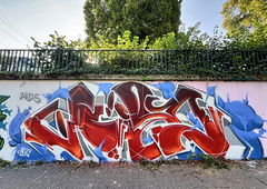 Graffiti Wall in Düsseldorf - Photo by Someone7 - jibo, graffiti, düsseldorf (2024)