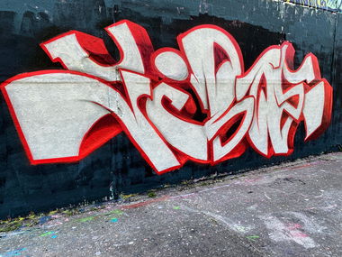 Graffiti Wall in Düsseldorf rath - Photo by Someone7 - jiboe, düsseldorf, graffiti (2023)