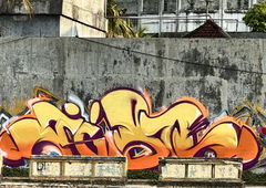 Graffiti Bombing in Indonesia lombok mataram - Photo by Someone7 - indonesia, lombok, graffiti (2023)