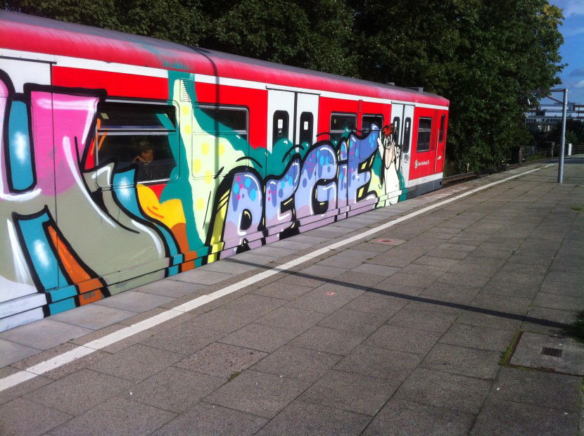 Graffiti Train - Photo by Sondaarschuleee
