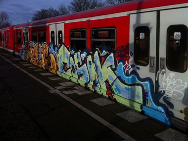 Graffiti Train - Photo by Sondaarschuleee