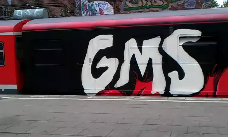 Graffiti Train - Photo by Sondaarschuleee - GMS, DSF