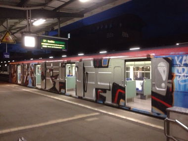 Graffiti Train in Hamburg - Photo by Sondaarschuleee - Cfhh (2014)