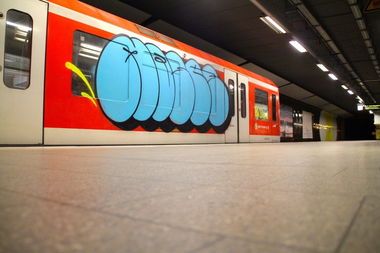 Graffiti Train - Photo by Sondaarschuleee - Moses