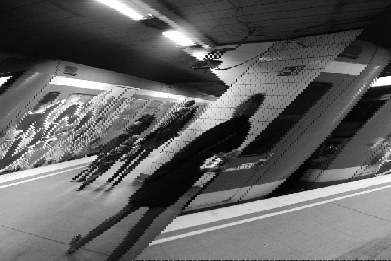 Graffiti Train - Photo by Sondaarschuleee - dsu, bk