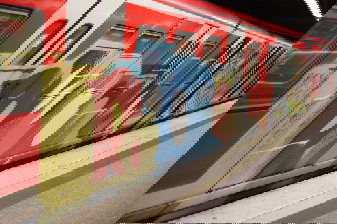 Graffiti Train - Photo by Sondaarschuleee - rache, dsf