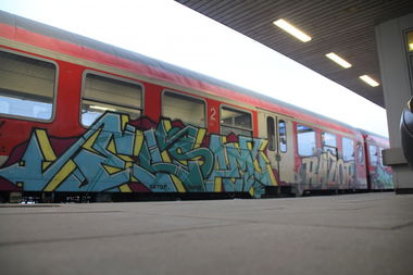 Graffiti Train - Photo by Sondaarschuleee