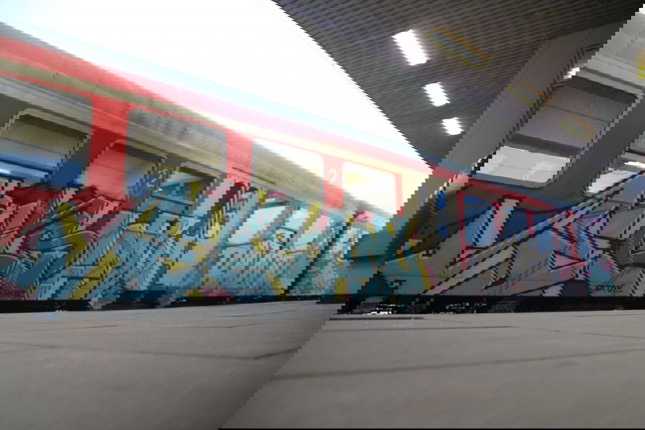 Graffiti Train - Photo by Sondaarschuleee