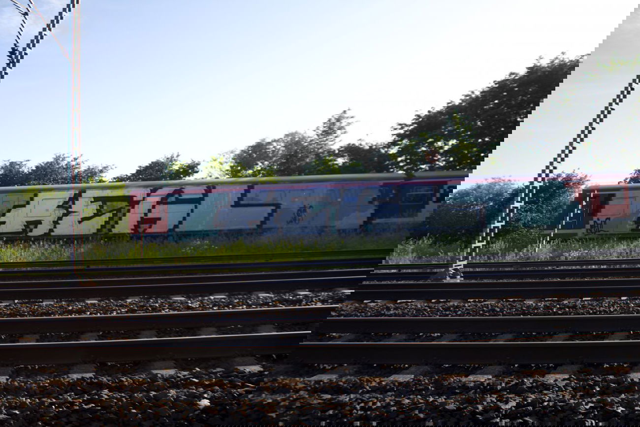 Graffiti Train in Germany - Photo by Sondaarschuleee - regl (2014)