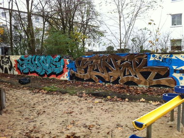 Graffiti Wall - Photo by SoneR - SONER, ISK, AHN (2013)