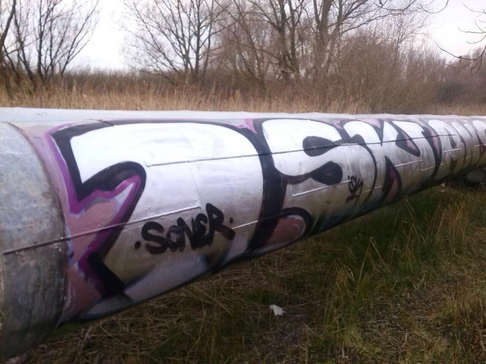 Graffiti Bombing - Photo by SoneR - isk, hamburg, soner (2014)