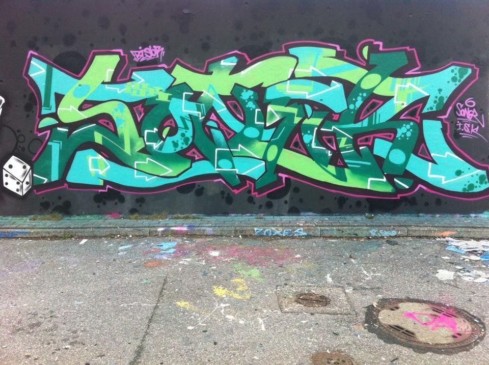 Graffiti Wall - Photo by SoneR - soner, isk, hamburg (2015)