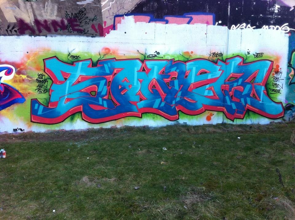Graffiti Wall - Photo by SoneR - soner, isk, rostock (2015)