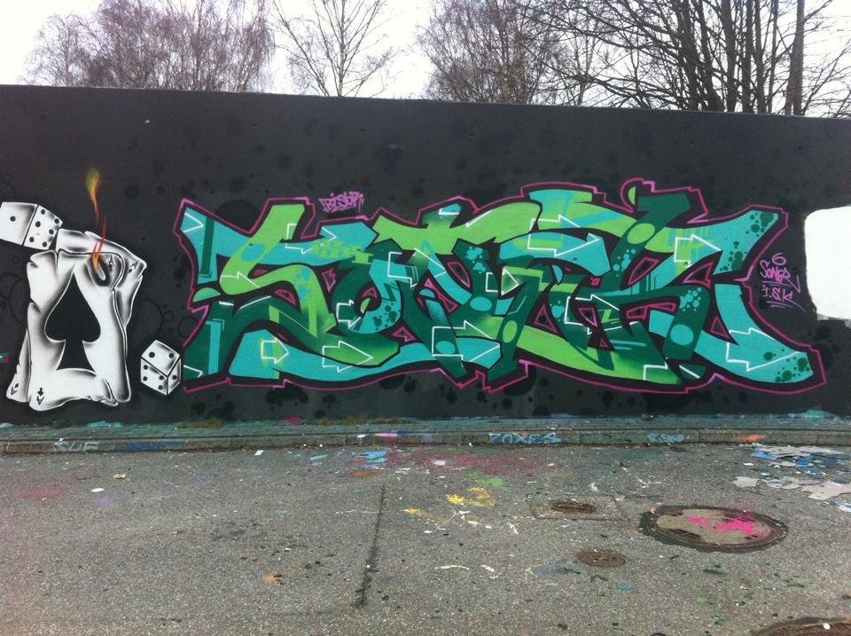 Graffiti Wall - Photo by SoneR - soner, isk, hamburg (2015)