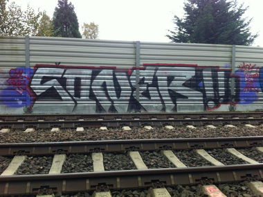 Graffiti Bombing - Photo by SoneR - soner, isk, hamburg (2014)