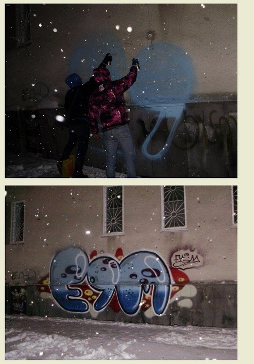 Graffiti Bombing in Kuznetsovsk - Photo by Sope - Sope (2012)