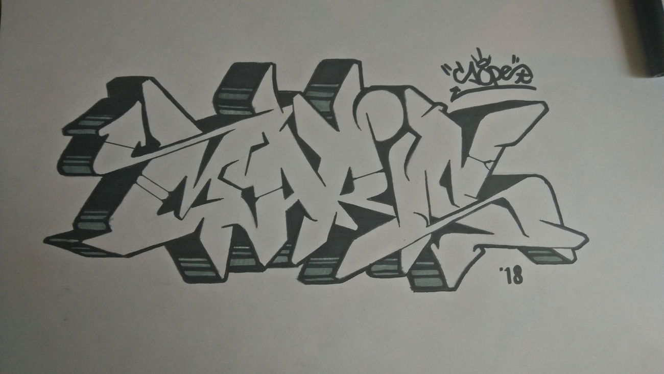 Graffiti Sketch - Photo by SopeONE - Sope, Maric, Sketch (2018)