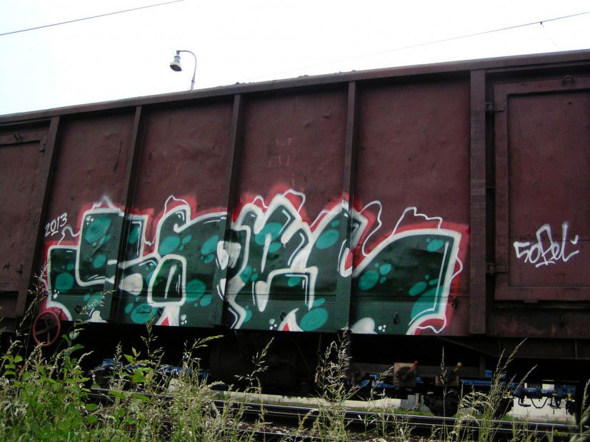 Graffiti Train in Slovakia - Photo by Sopelier - freight