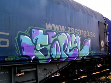 Graffiti Train - Photo by Sopelier
