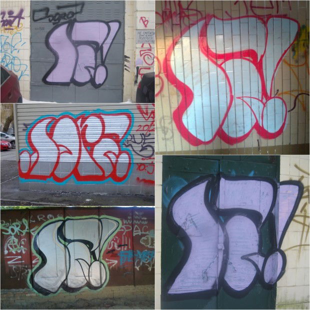 Graffiti Bombing in Kyiv - Photo by Sora - sora (2013)