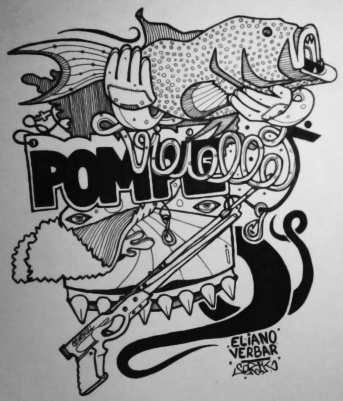 Graffiti Sketch - Photo by Sorik (2015)