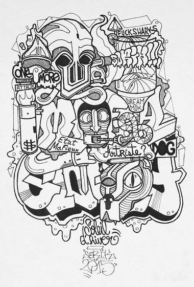 Graffiti Sketch - Photo by Sorik (2015)