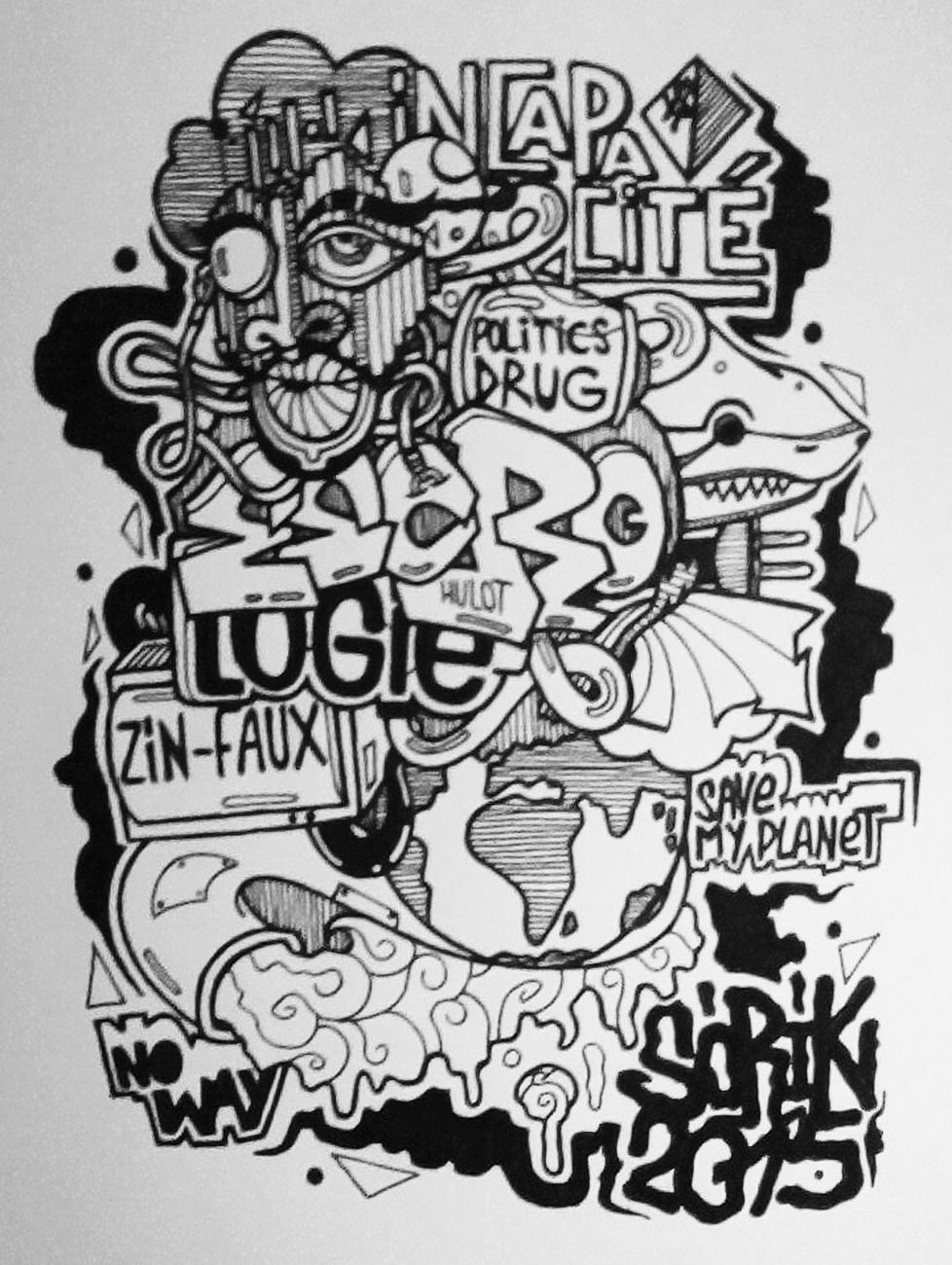 Graffiti Sketch - Photo by Sorik (2015)