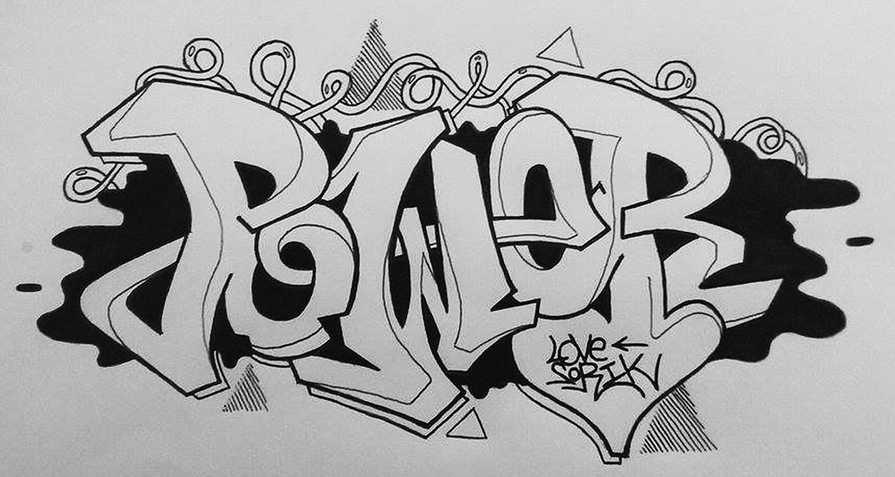 Graffiti Sketch - Photo by Sorik (2015)