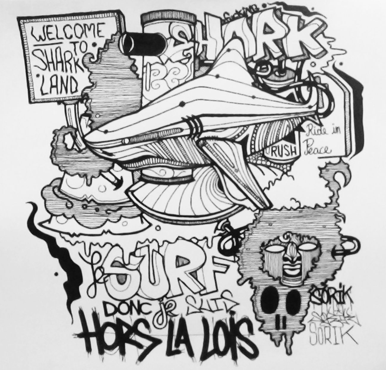 Graffiti Sketch - Photo by Sorik