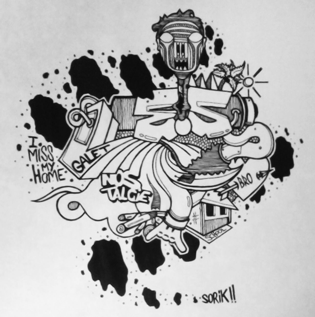 Graffiti Sketch - Photo by Sorik (2015)