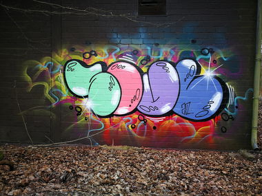Graffiti Wall - Photo by Soulone - trashcans, graffiti, throwup (2020)