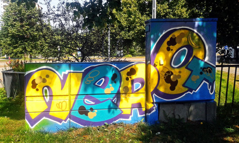 Graffiti Bombing in Lahti - Photo by SovedHRC (2015)