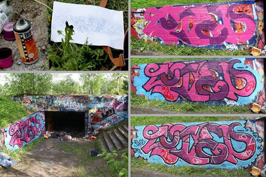 Graffiti Wall in Lahti - Photo by SovedHRC - Soved, Kaih, Finland (2013)