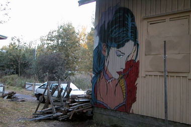 Graffiti Wall in Lippajärvi - Photo by SovedHRC - Soved, Kaih, Finland (1997)