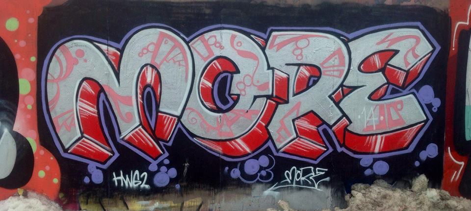 Graffiti Wall in Kalasatama - Photo by SovedHRC - Soved, Kaih, HRC (2014)