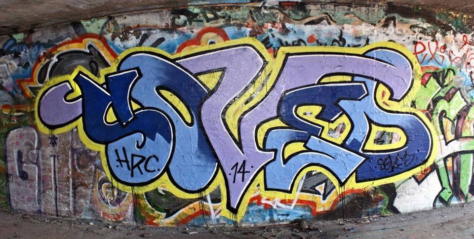 Graffiti Wall in Lahti - Photo by SovedHRC - Soved, Kaih, Finland (2014)