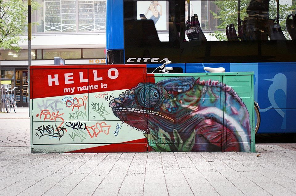 Graffiti Street Art in Lahti - Photo by SovedHRC - Soved, Kaih, HRC (2014)