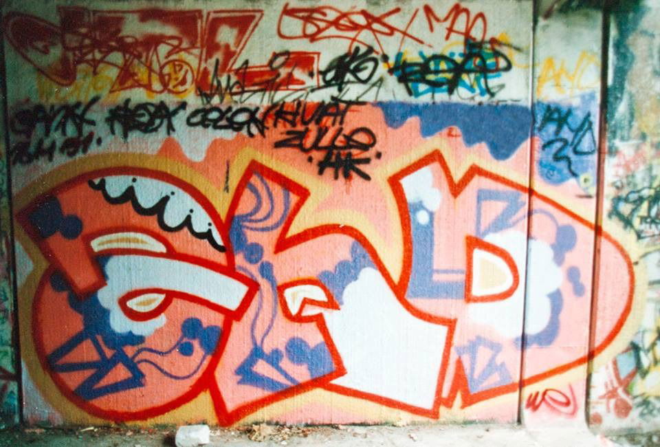 Graffiti Wall in Espoo - Photo by SovedHRC - Soved, Kaih, HRC (1991)