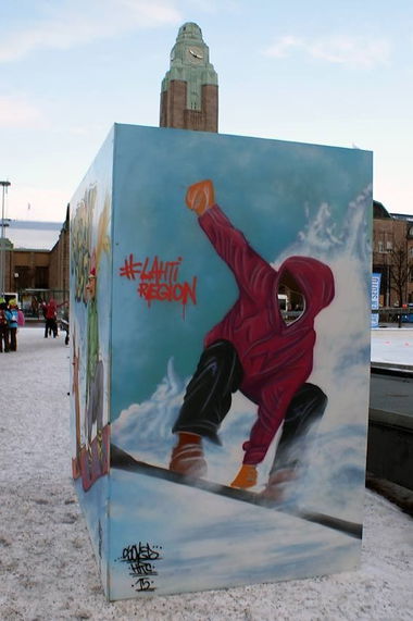 Graffiti Street Art in Helsinki finland - Photo by SovedHRC - soved, kaih, lahti (2015)