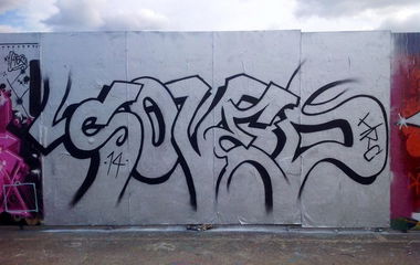 Graffiti Wall in Kalasatama - Photo by SovedHRC - Soved, Kaih, Finland (2014)