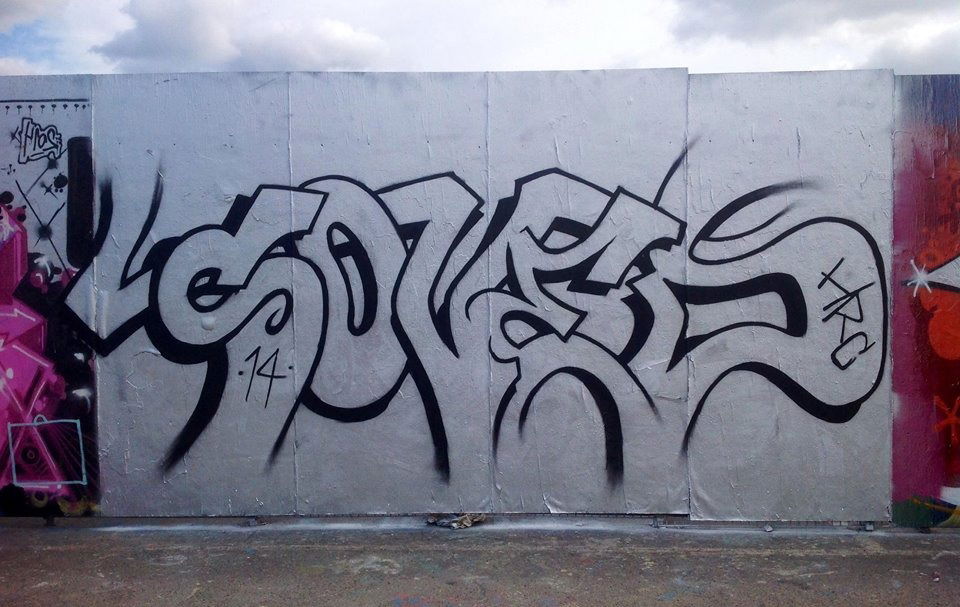 Graffiti Wall in Kalasatama - Photo by SovedHRC - Soved, Kaih, Finland (2014)