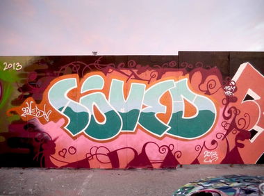 Graffiti Wall in Kalasatama - Photo by SovedHRC - Soved, Kaih, Finland (2013)