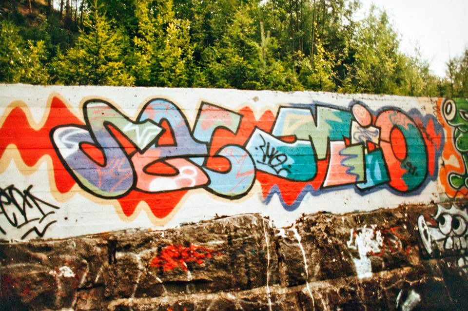 Graffiti Wall in Espoo - Photo by SovedHRC - Soved, Kaih, Finland (1991)