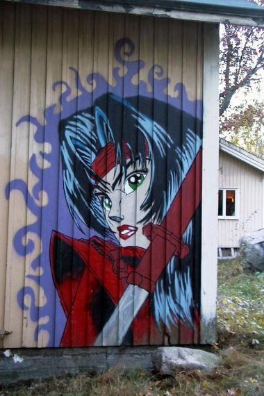 Graffiti Wall in Lippajärvi - Photo by SovedHRC - Soved, Kaih, Finland (1997)