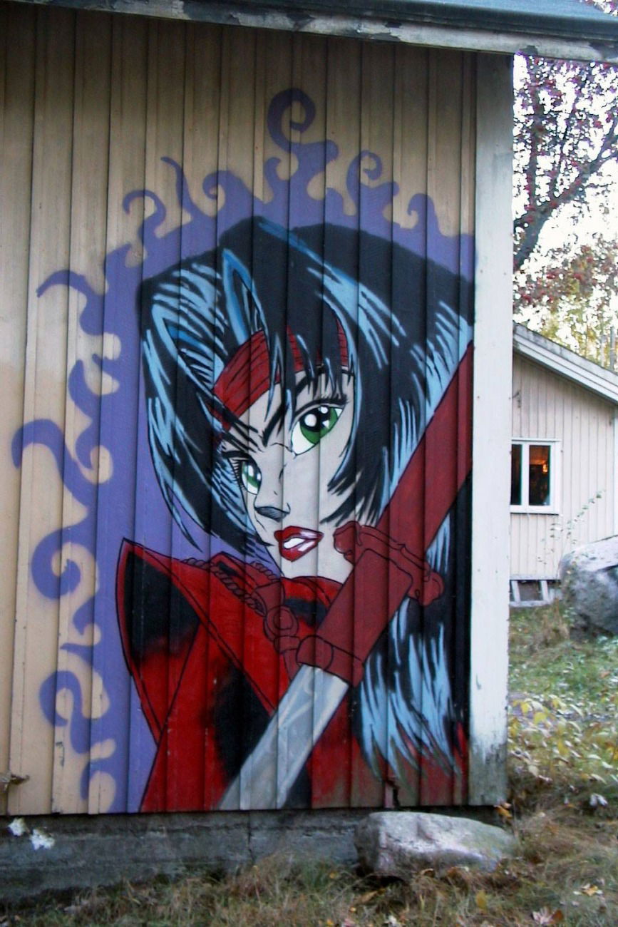 Graffiti Wall in Lippajärvi - Photo by SovedHRC - Soved, Kaih, Finland (1997)