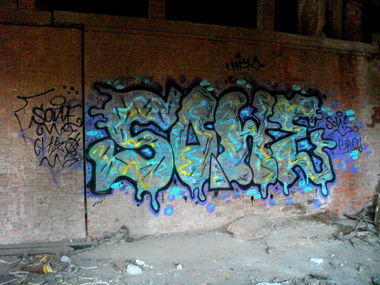 Graffiti Bombing - Photo by Sowe