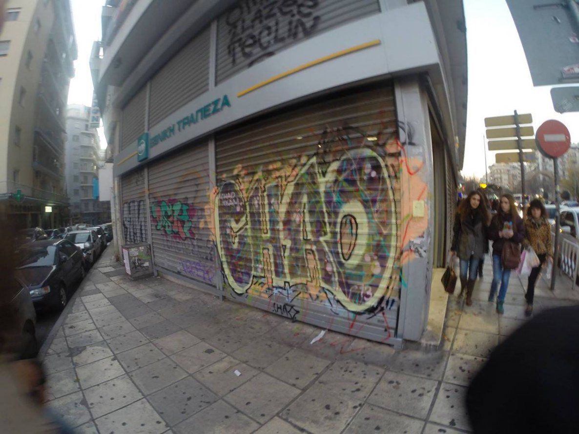 Graffiti Bombing - Photo by Sowe
