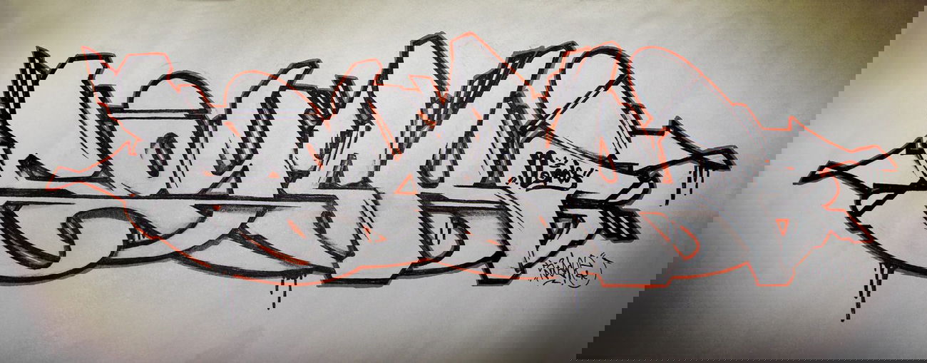 Graffiti Sketch - Photo by Soyski - Soyski, Nerds, Infamous (2013)