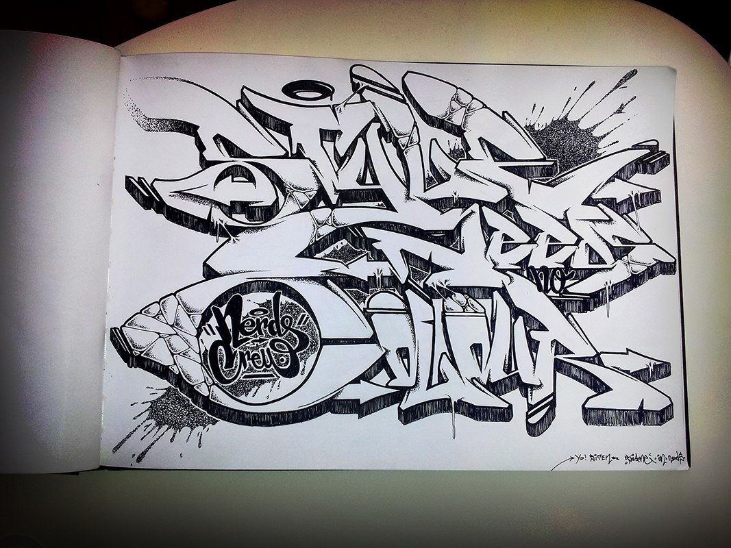 Graffiti Sketch - Photo by Soyski - Soyski, Nerds, Infamous (2013)