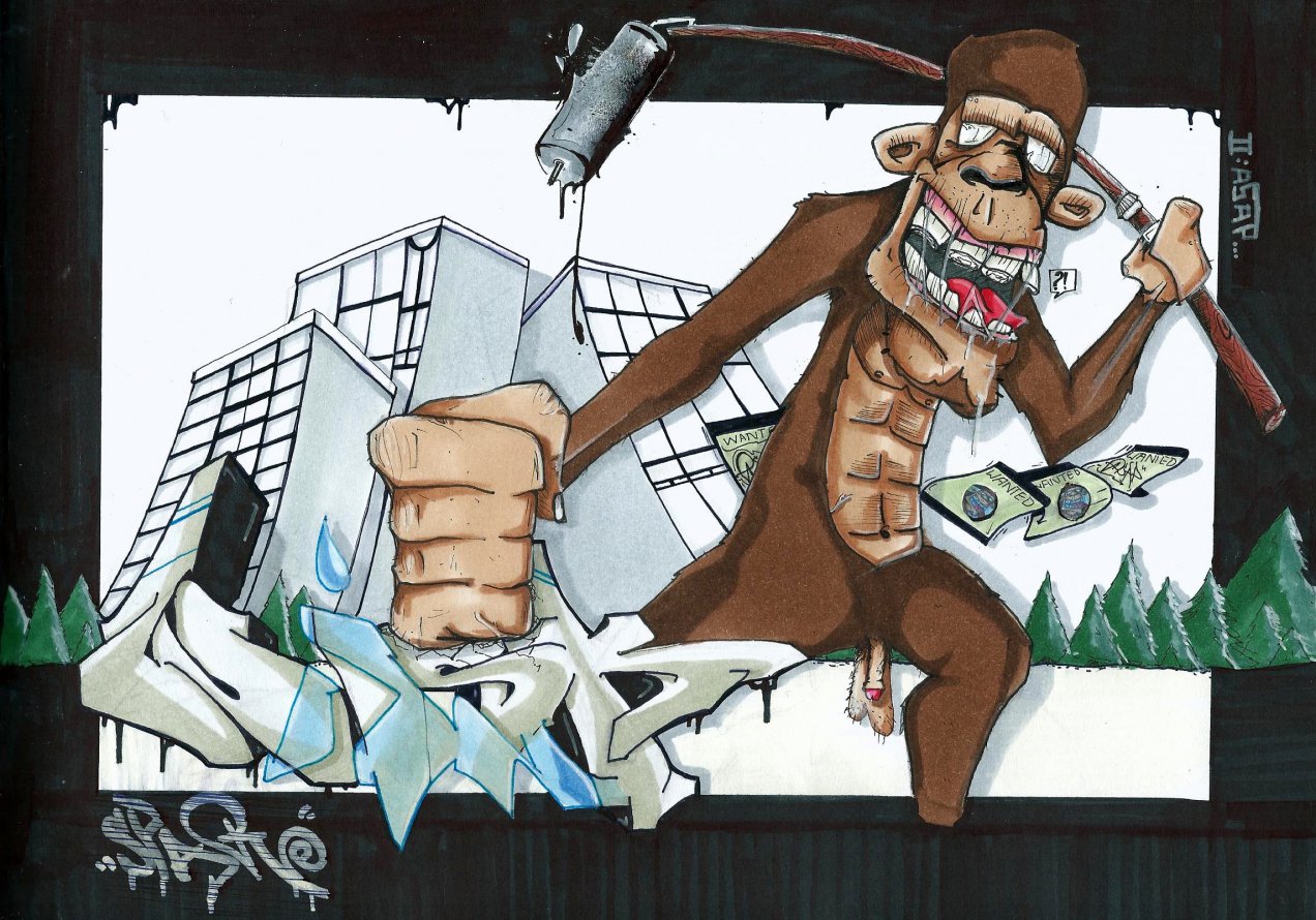 Graffiti Sketch - Photo by Spaer - WISK (2014)